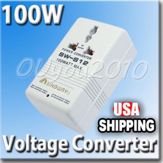   220/240 To 110/120 Power Voltage Converter Adapter Transformer New