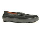 TODS Tods Vintage Black Suede Penny Loafers Driving Shoes US 12 M