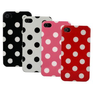 Looks Good 4pcs Spots Hard Back Cases Cover for Apple Iphone 4 4th 4G 