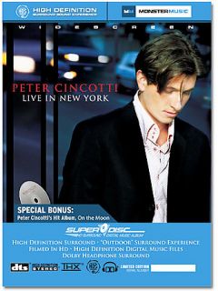 Peter Cincotti   Live in New York DVD, 2005, Includes Audio CD