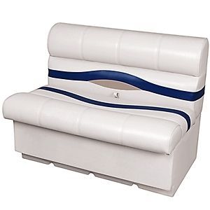 DeckMate 38 Pontoon Boat Bench Seats & Furniture Ivory/Blue/Tan