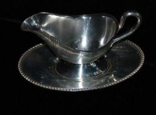 poole silver co gravy boat and tray epns 1014 time