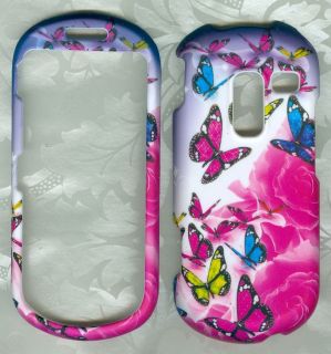   butterfly rubberized samsung sch r580 profile phone faceplate cover