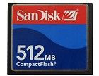 sandisk 512mb compact flash card  or best