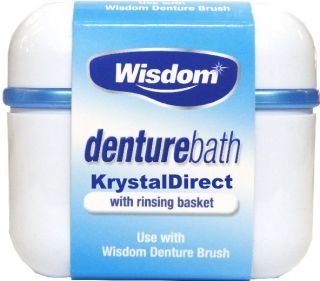 wisdom denture bath case container box rinsing basket  6 24 