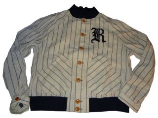 Ralph Lauren Rugby Lanman Vintage Varsity Baseball Jacket Size XL 
