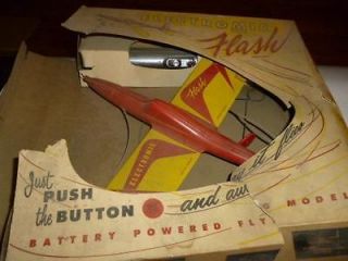 vintage toy stanzel electromic flash plane partial box time left