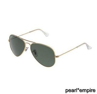 new polarized ray ban aviator sunglasses 3025 gold 001 58