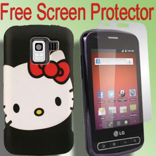 Case+Screen Protector for LG Optimus Slider Hello Kitty Holster Hello 
