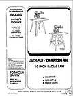  craftsman radial arm saw manual no 113 196321 buy