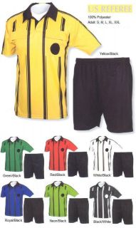 Soccer Team Official Referee Jersey Uniform CENT2316 $30/kit
