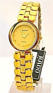 LADIES RADO FLORENCE WATCH R41762253 GOLD TONE GOLD DIAL BRAND NEW IN 