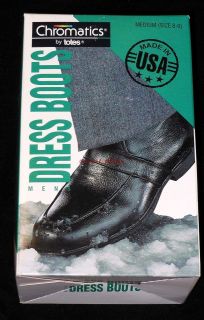   MENS DRESS BOOT STYLE RUBBER OVERSHOES RAIN BOOT GALOSHES 7.5 9 NEW