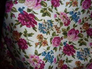 vintage waverly rose fabric quaker lady over 3 yds crisp