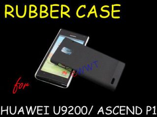 2x Rubber Rubberized Cover Hard Case+LCD Film for Huawei U9200 Ascend 