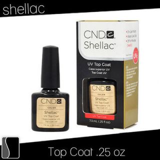 Newly listed CND Shellac TOP COAT Gel UV Nail Polish 0.25 oz Manicure 