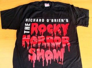 Richard OBriens The Rocky Horror Picture Show Black Tee Shirt Size 