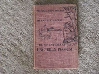 the adventures of unc billy possum w burgess 1942 time