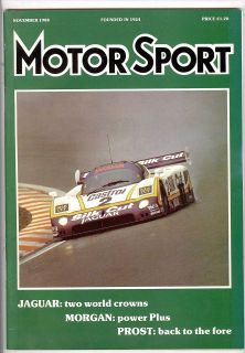 MOTOR SPORT magazine 11/88 feat. Portugese GP, Spa 1000km, Morgan Plus 