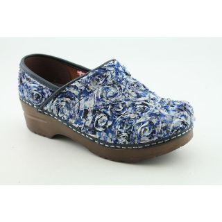 Sanita Professional Saphire Womens Size 10 Blue Textile Clogs Shoes