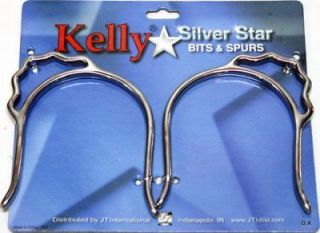 kelly silver star sidewinder slip on spurs horse tack  8 00 