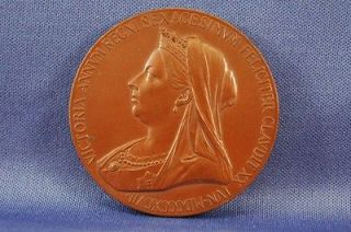 1837 1897 Queen Victoria Bronze Medal Diamond Jubilee Commemorative 