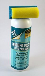 Romans Premium Border Paste for Wallpaper w/ Roller Super Sized 20 oz 
