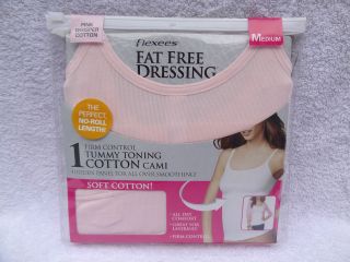 new Maidenform FLEXEES Firm Camisole Tummy Toning Tank Cami Pink 