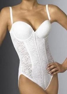 new bali lace convertible body briefer 8912 wht 36d
