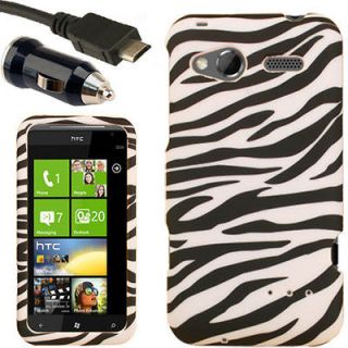   for HTC Radar D Zebra Pouch Snap On T Mobile 4G Cover Skin Holster