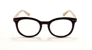 super hipster nerd round clear lens eye glasses vintage