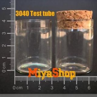 10 1000pcs glass bottle vial cork 15ml test tube 3040