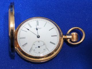 Antique14K Elgin Pocket Watch Hunting Case Excellent Condition RARE
