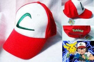 Anime Pokemon ASH KETCHUM trainer costume cosplay hat cap