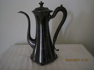 antique pairpoint quadruple silverplated coffee pot  49