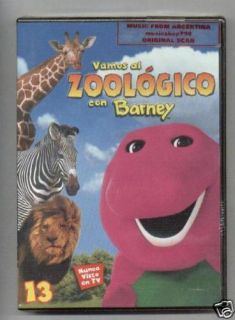 dvd barney vamos al zoologico sealed in spanish from argentina