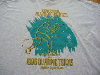 Vintage 1996 Olympic Games Tennis short sleeve t shirt adult size XL