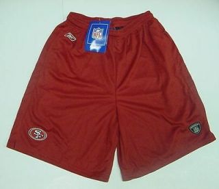 Reebok NFL Equipment San Francisco 49ers 3 Pocket Coaches Shorts Size 