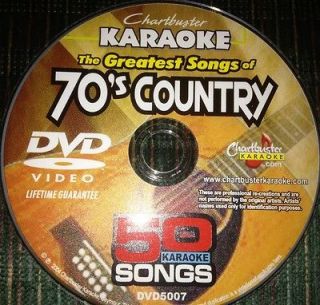 Karaoke DVD   The Greatest Songs of 70s Country  50 Karaoke Songs 