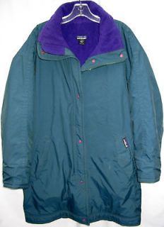 PATAGONIA Vintage NYLON Fleece LINED Back PACK Winter JACKET Coat 