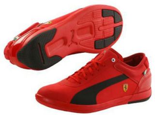   Driving Power Light Low SF Ferrari Rosso Corsa Black Shoes 304134 02