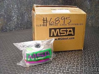 12 each msa gas mask canister gmr i p100 unused