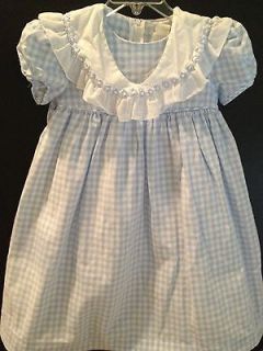 Ruth of Carolina Girls Size 4T Dress Blue Gingham Dorothy Costume 