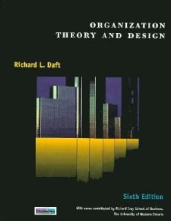   Theory and Design by Richard L. Daft 1997, Paperback