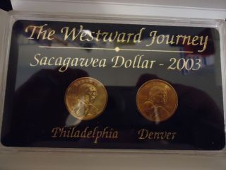 2003 westward journey commemorative sacagawea p d set time left