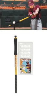 SWIFTSTIK Softball Batting Practice Hitters Training Adult w/ FREE DVD 