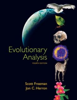 Evolutionary Analysis by Scott Freeman and Jon C. Herron 2006 