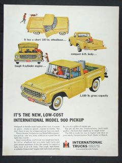 1963 INTERNATIONAL HARVESTER Model 900 Pickup Truck magazine Ad 