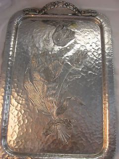 Rodney Kent Wought Creations #408 Hammered Aluminum Rectangular 