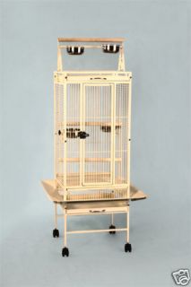 Newly listed New Bird Parrot Cage 18x18x53 Playtop Conure Cockatiel 